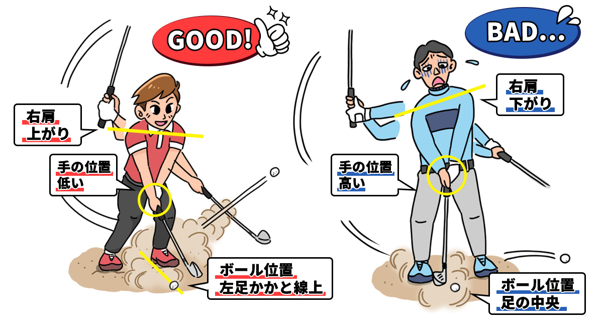バンカー 正しい打ち方