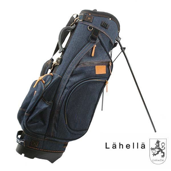 京谷 ラヘラ スタンドバッグ L-510 藍色デニム キャディバッグlahella