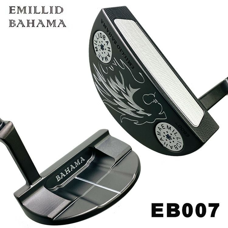エミリッドバハマ EB-007パター×デラマックスシャフト【希少美品】 エミリッドバハマ EB007 パター マレット クランクネックEMILLID