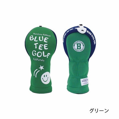 ブルーティーゴルフストレッチスマイルヘッドカバーヘッドカバーユーティリティー用BLUETEEGOLFHC-034ネコポス対応