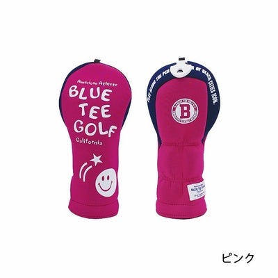 ブルーティーゴルフストレッチスマイルヘッドカバーヘッドカバーユーティリティー用BLUETEEGOLFHC-034ネコポス対応
