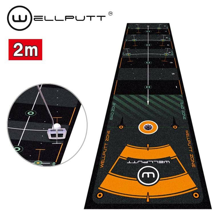 練習器具】Wellputt ウェルパットパターマット 2メートルWLP-WELLPUTT