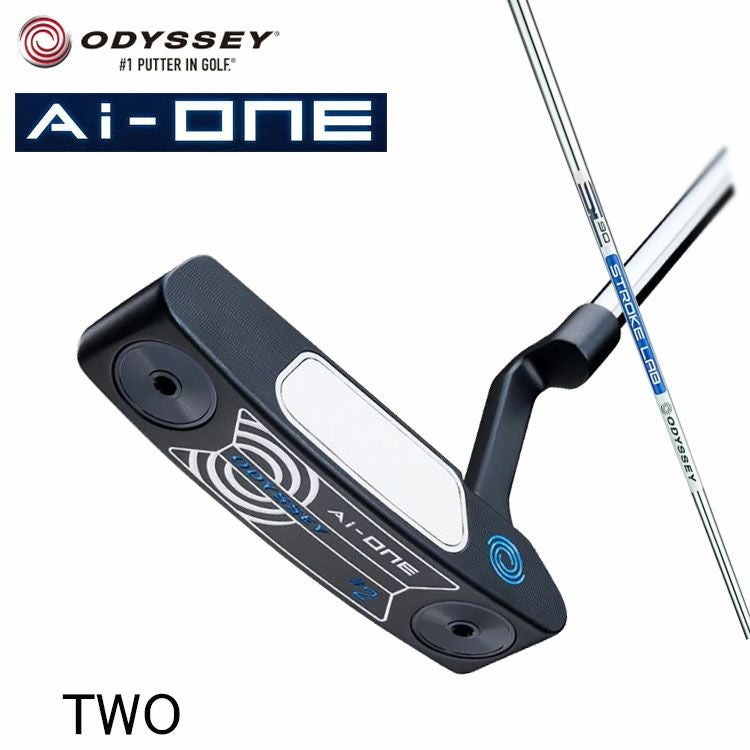 ODYSSEY Ai-ONE パター ブラック/ホワイト オデッセイ Ai-one トゥー クランクネック パター ストロークラボ
