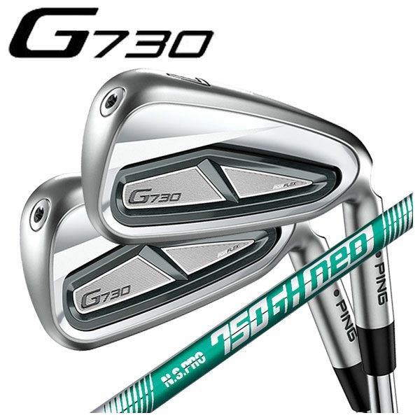 PING G730 グリーンドット 6〜PW5本 NSPRO750neoS ピン G730 アイアンN.S.PRO 750GH NEO シャフト7番～Pw、UW(5本セット
