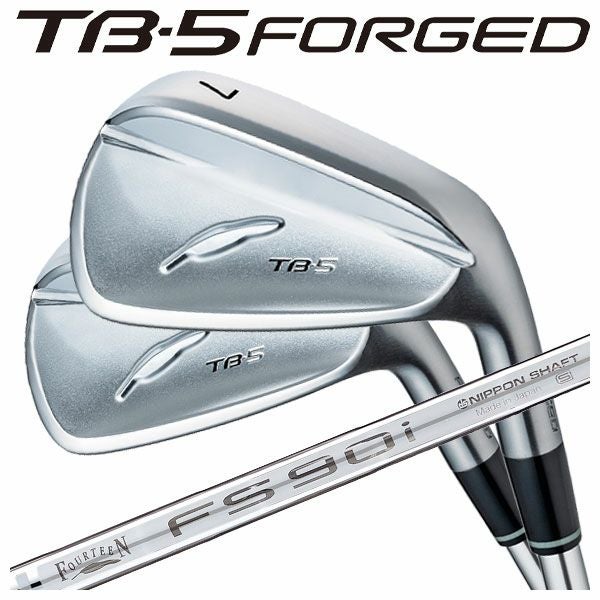 フォーティーン　TB-5 2023 6-PW 5本　FS-90i S フォーティーン TB-5 フォージド アイアンFS-90i スチールシャフト#6