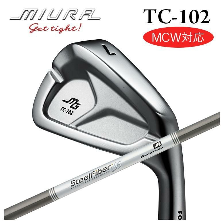 【美品】TC-102 7本 スチールファイバー装着 三浦技研 TC-102 アイアンスチールファイバー iシリーズ シャフト | 第