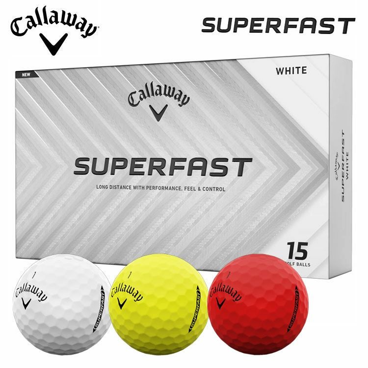 ゴルフボール☆Callaway キャロウェイ CallawaySUPERFAST スーパーファストゴルフボール 1