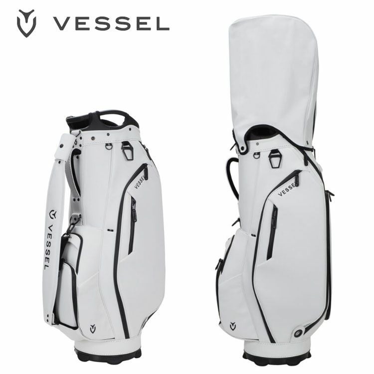 ベゼル カートキャディバッグVESSEL LUX 7 JP 2.0ホワイト 9型 47
