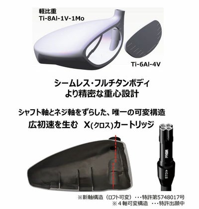 (予約受付中)プロギアRSドライバーDiamanaforPRGRBLACKシャフトPRGRRSJUSTDRIVER