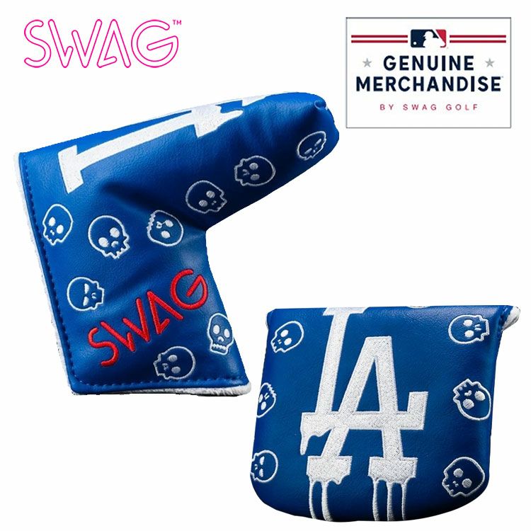スワッグゴルフ SWAG×MLBLA ドジャース ドリップ パターカバーマレット