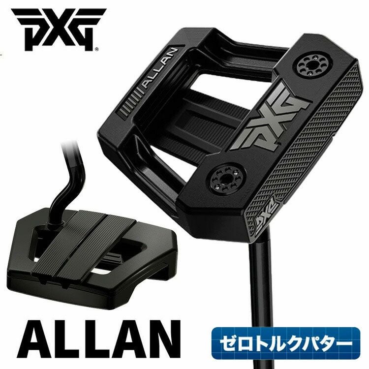 PXG ブラック パター 日本正規品・選べるグリップ】PXG ALLAN PUTTER Double Blackアラン