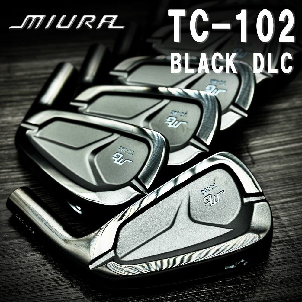 三浦技研TC102 5〜P 6本セット シャフト　トラヴィル115x 三浦技研 TC-102 アイアン ブラックDLC仕上げ【#5-PW 6本組み