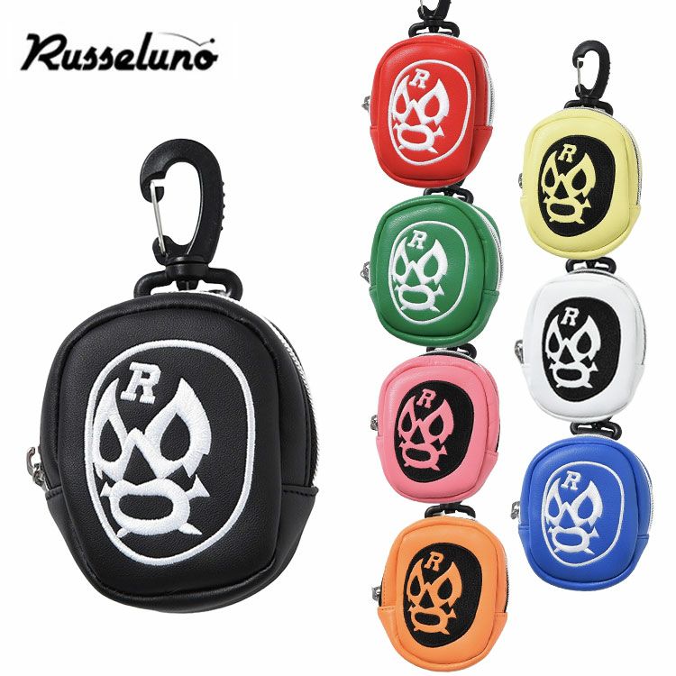ラッセルノ　ゴルフポーチ ラッセルノゴルフマスクマン ルチャ ボールポーチLUCHA BALL POUCH