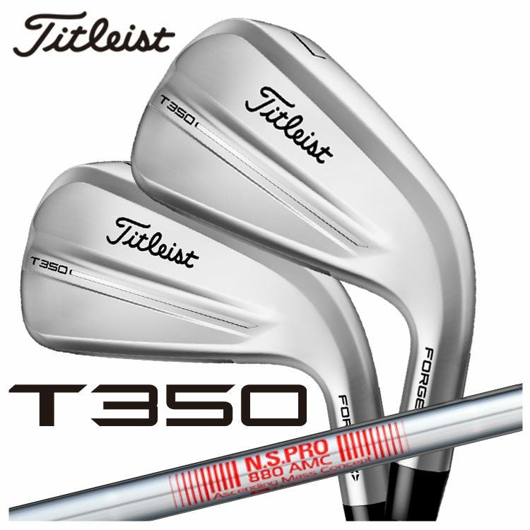 タイトリスト T350 アイアンN.S.PRO 880 AMC シャフト #6-Pw.W48 6本
