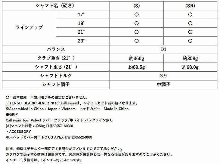 キャロウェイPARADYMSUPERHYBRIDパラダイムスーパーハイブリッドVENTUSTR5forCallawayカーボンシャフト日本正規品2023