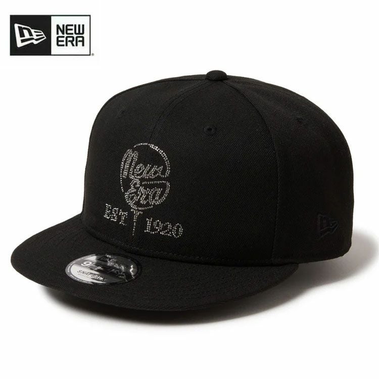 ニューエラ ゴルフ キャップ9FIFTY Rhinestoneラインストーン ブラック