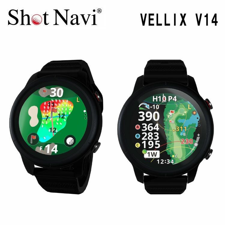 ショットナビ ベリックス V14Shot Navi VELLIX V14 ブラック腕時計型