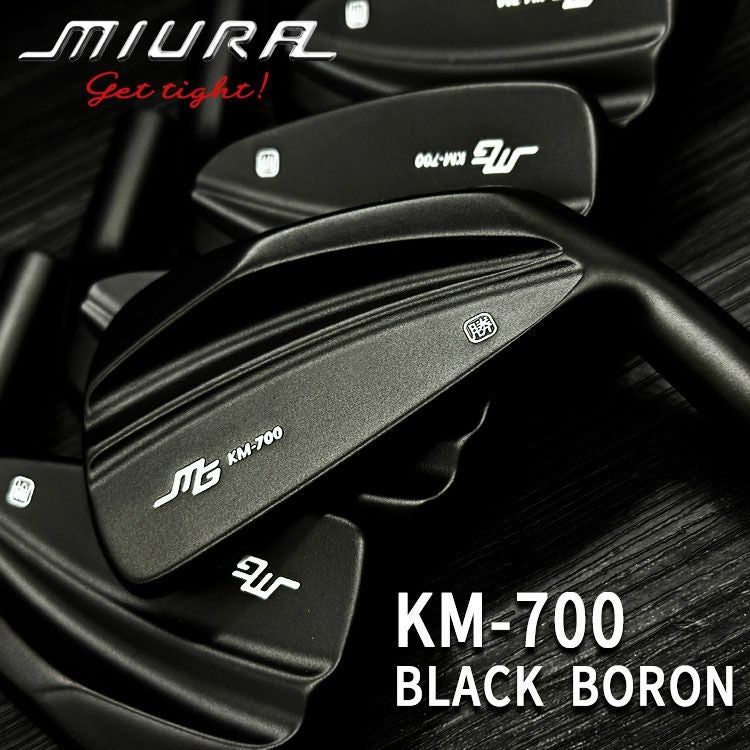 三浦技研 KM-700 アイアン 6本 (5-PW)＋PXG0311Ｇ 三浦技研 KM-700 アイアン【マットブラックボロン】【#5-PW 6本組み