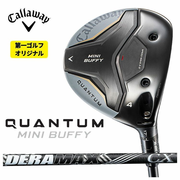 ロ*^様 DERAMAXデラマックス01α クアンタム ミニバフィーMINI B キャロウェイ QUANTUM MINI BUFFY フェアウェイウッドDERAMAX デラ