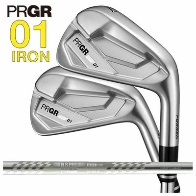 プロギアPRGR01アイアンスペックスチールVer.2M-43(S)シャフト#6～Pw(5本セット)
