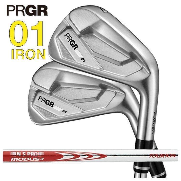 プロギアPRGR01アイアンスペックスチールVer.2M-43(S)シャフト#6～Pw(5本セット)