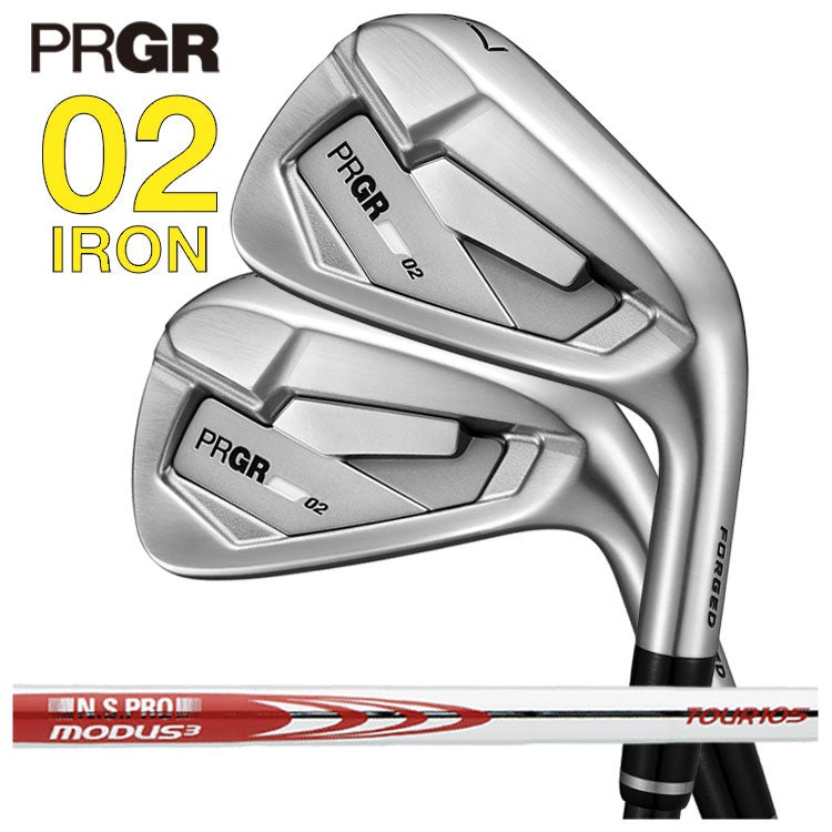 プロギアPRGR01アイアンスペックスチールVer.2M-43(S)シャフト#6～Pw(5本セット)