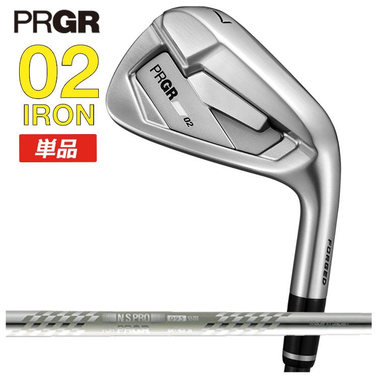 プロギアPRGR01アイアンスペックスチールVer.2M-43(S)シャフト#6～Pw(5本セット)