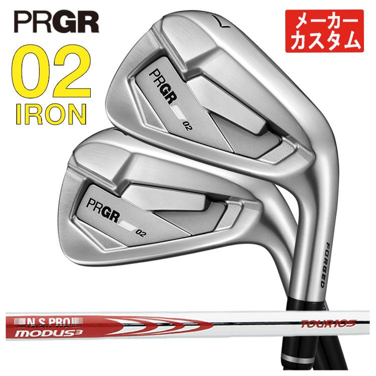 プロギアPRGR01アイアンスペックスチールVer.2M-43(S)シャフト#6～Pw(5本セット)