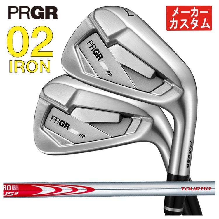 プロギアPRGR01アイアンスペックスチールVer.2M-43(S)シャフト#6～Pw(5本セット)