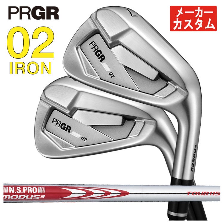 プロギアPRGR01アイアンスペックスチールVer.2M-43(S)シャフト#6～Pw(5本セット)