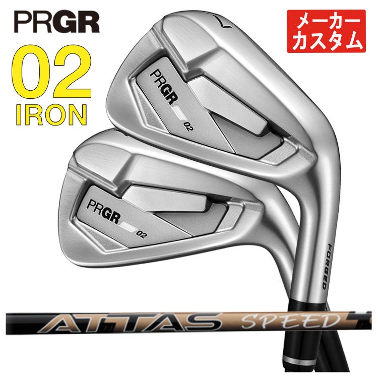 プロギアPRGR01アイアンスペックスチールVer.2M-43(S)シャフト#6～Pw(5本セット)