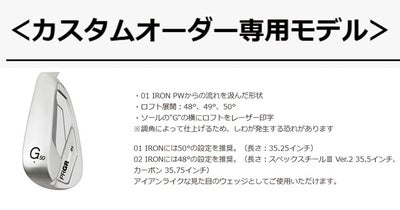 プロギアPRGR01アイアンスペックスチールVer.2M-43(S)シャフト#6～Pw(5本セット)