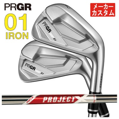 プロギアPRGR01アイアンスペックスチールVer.2M-43(S)シャフト#6～Pw(5本セット)