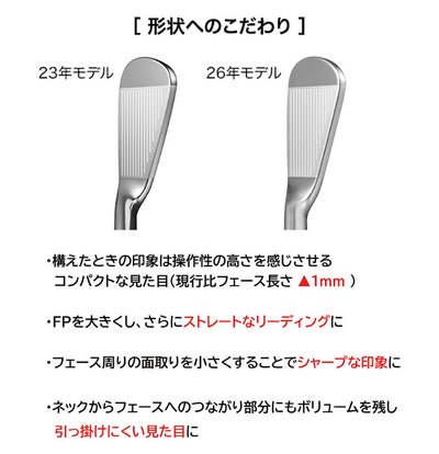 プロギアPRGR01アイアンスペックスチールVer.2M-43(S)シャフト#6～Pw(5本セット)