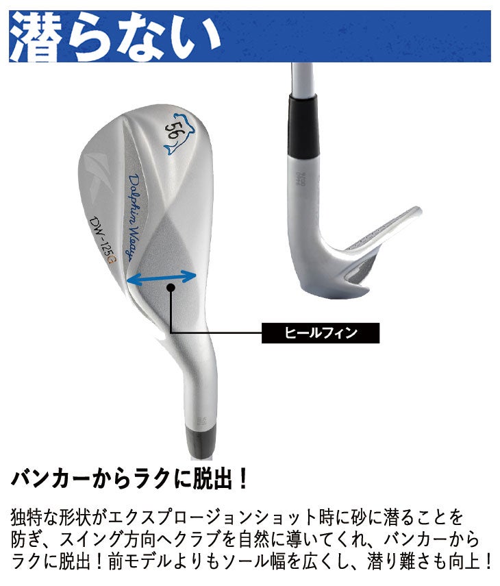 【特注カスタムクラブ】キャスコ(Kasco)ドルフィンウェッジDW-123クロムN.S.PROモーダス3Tour105シャフト