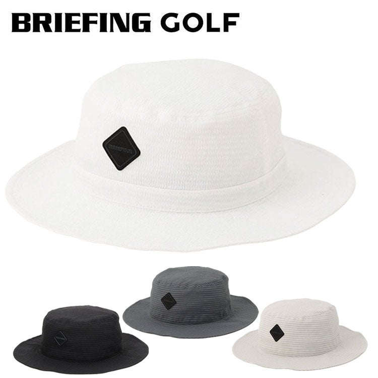 BRIEFING SEERSUCKER WIDE HAT ブリーフィング ブリーフィング ゴルフメンズ シアサッカー ワイド ハットSEERSUCKER
