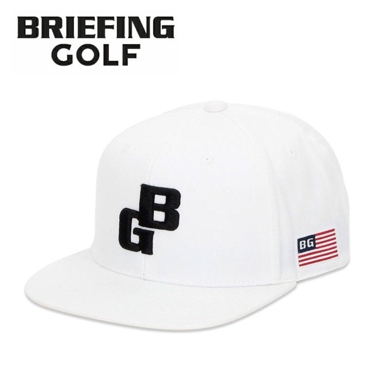 ブリーフィング ゴルフ キャップMEN'S BG LOGO FLAT VISOR CAPBGロゴ