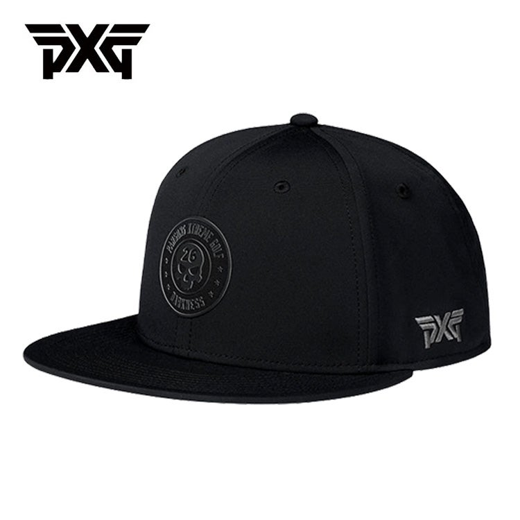 PXG キャップダークネス 6パネル フラットビル スナップバックDarkness