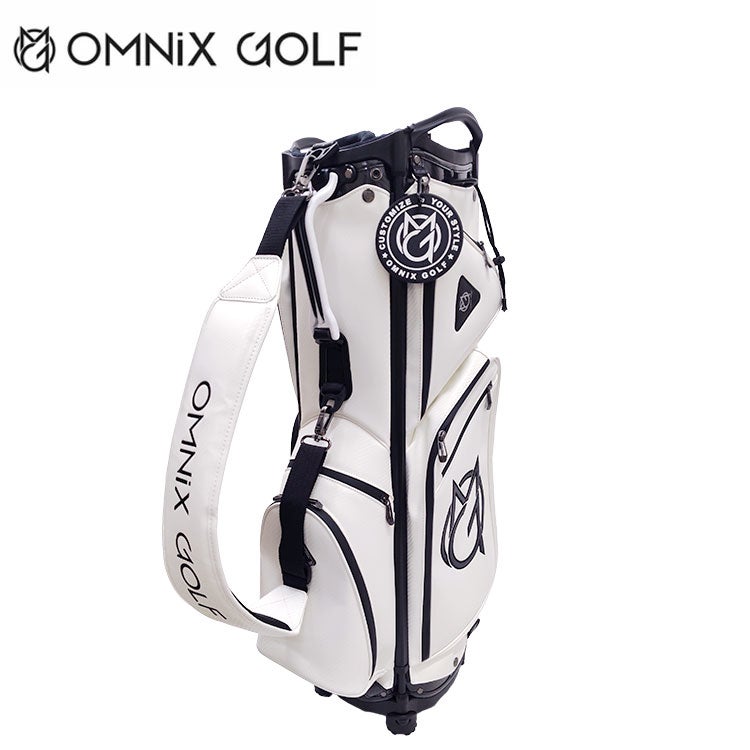 OMNIX/オムニックス ゴルフ キャディバッグ9型【ホワイト】新品！ オムニクス ゴルフ カートキャディバッグホワイト レンジャー 9型OMNIX