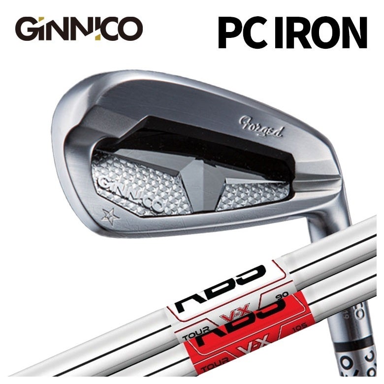 特注カスタムクラブ】GINNICO ジニコPC IRON アイアンKBS TOUR V-X