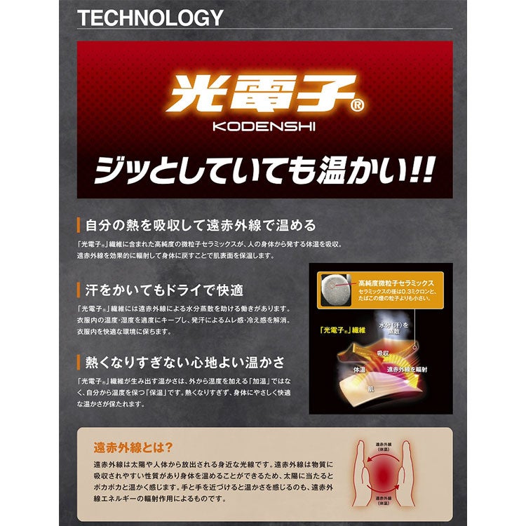 ロイフLoif光電子レイヤーテックアンダーシャツライトウェーブYL1602クルーネックメンズウェアゴルフ